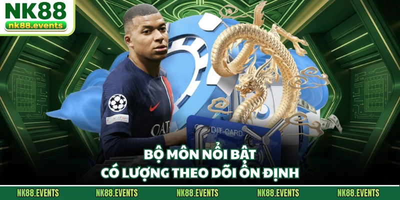 Bộ môn nổi bật có lượng theo dõi ổn định
