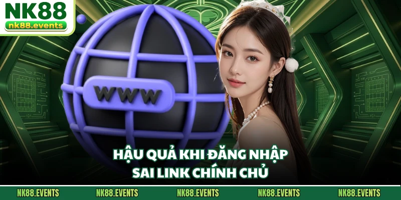 Hậu quả khi đăng nhập sai link chính chủ