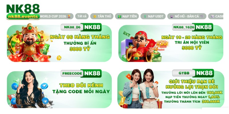 Khuyến Mãi Bùng Nổ Chỉ Có Tại NK88