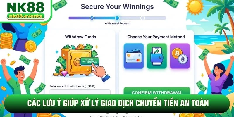 Các lưu ý giúp xử lý giao dịch chuyển tiền an toàn Các lưu ý giúp xử lý giao dịch chuyển tiền an toàn