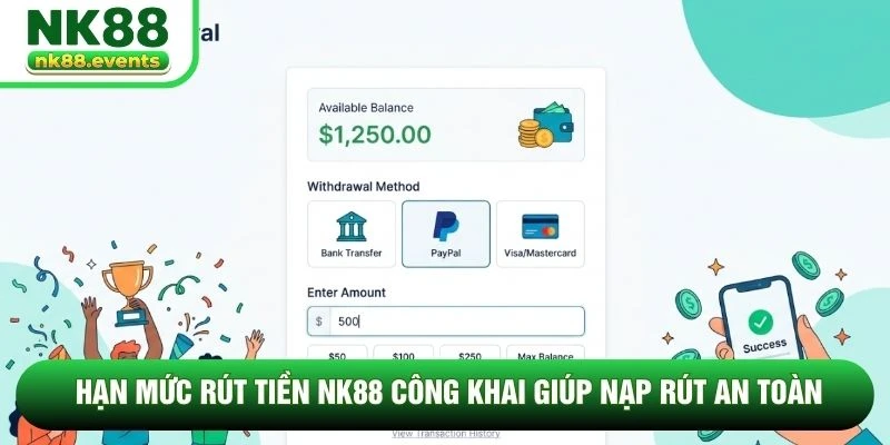 Hạn mức rút tiền NK88 công khai giúp nạp rút an toàn Hạn mức rút tiền NK88 công khai giúp nạp rút an toàn