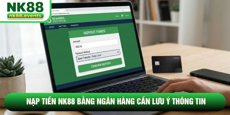 Nạp tiền NK88 bằng ngân hàng cần lưu ý thông tin Nạp tiền NK88 bằng ngân hàng cần lưu ý thông tin